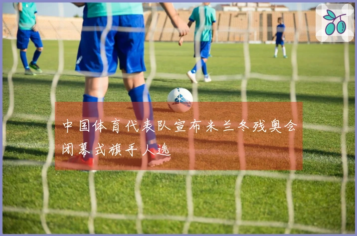 中国体育代表队宣布米兰冬残奥会闭幕式旗手人选